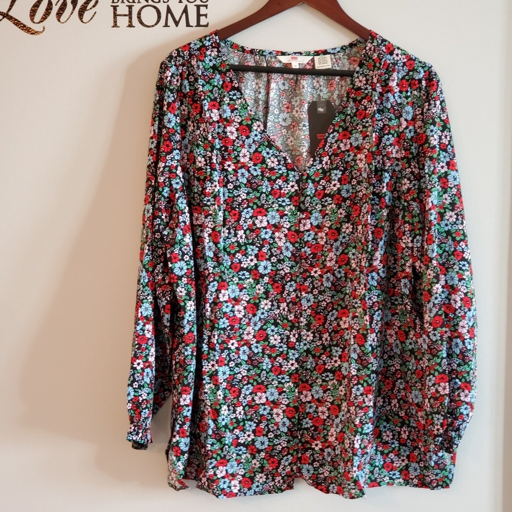 Levi's Floral Print Blouse
